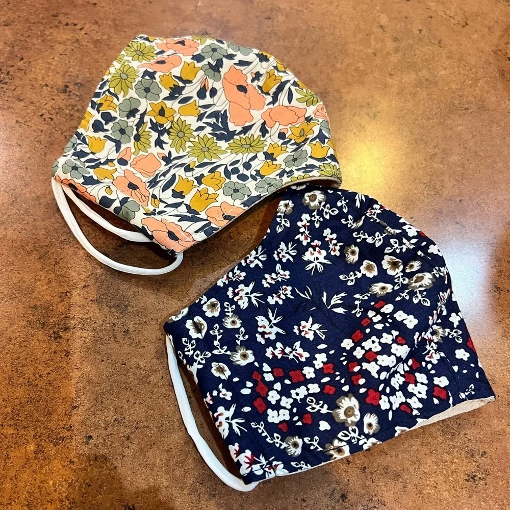 Pair of Floral Masks